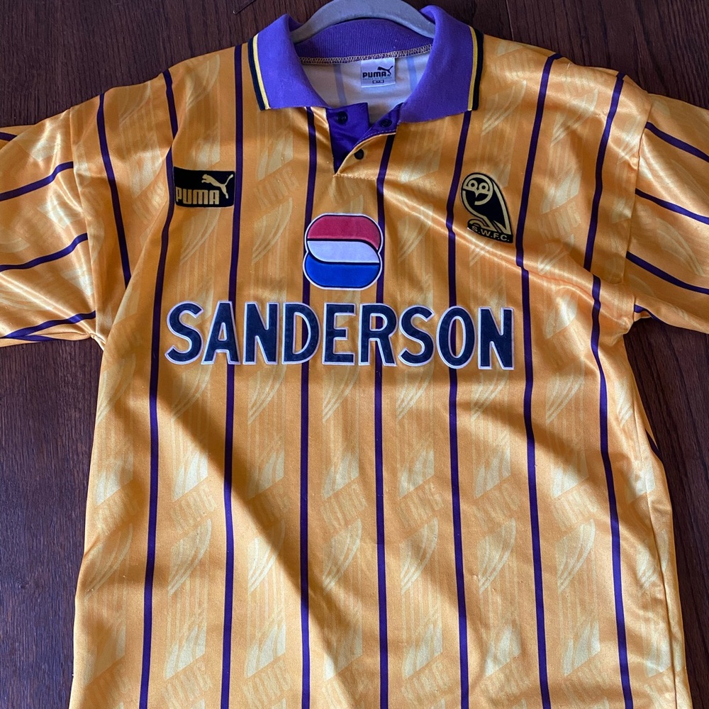 Authentic 1994-95 Puma King Sheffield Wednesday jersey.